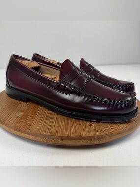 G.H. Bass & Co Larson Wine Leather WeeJuns Penny Loafers